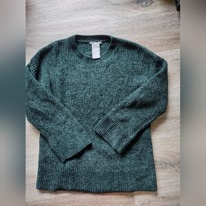 Matty M Dark Forest Green Knit Pullover